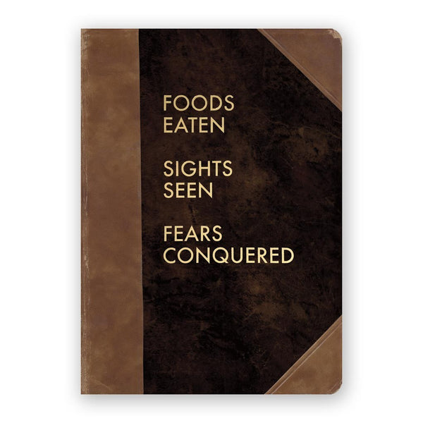 Foods Eaten Sights Seen Fears Conquered Journal