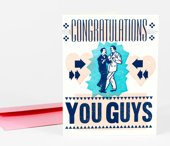 Congratulations You Guys Notecard