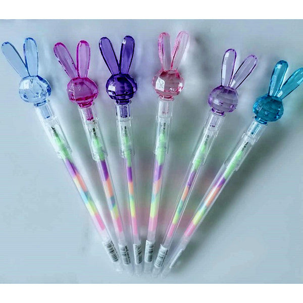 Rainbow Diamond Rabbit Gel Pen