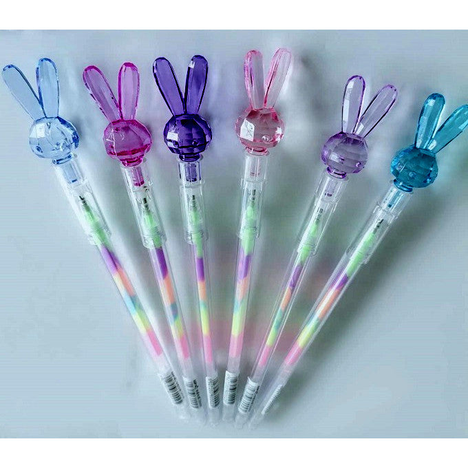 Rainbow Diamond Rabbit Gel Pen