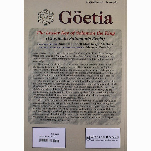 Goetia: The Lesser Key of Solomon the King: Lemegeton - Clavicula Salomonis Regis Book 1