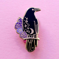 Crow Enamel Pin