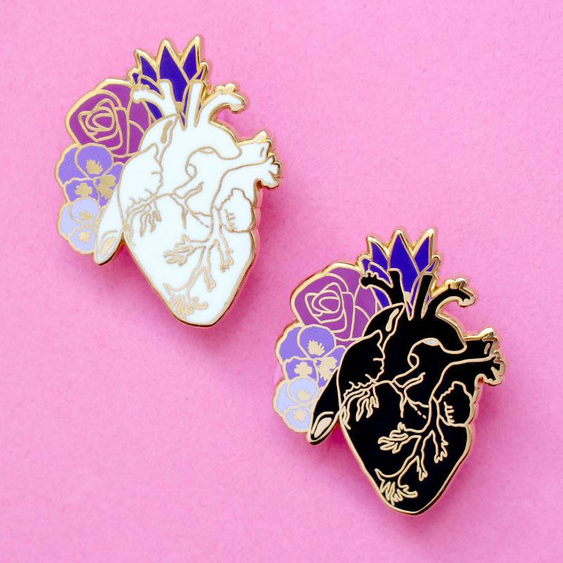 Anatomical Heart Enamel Pins