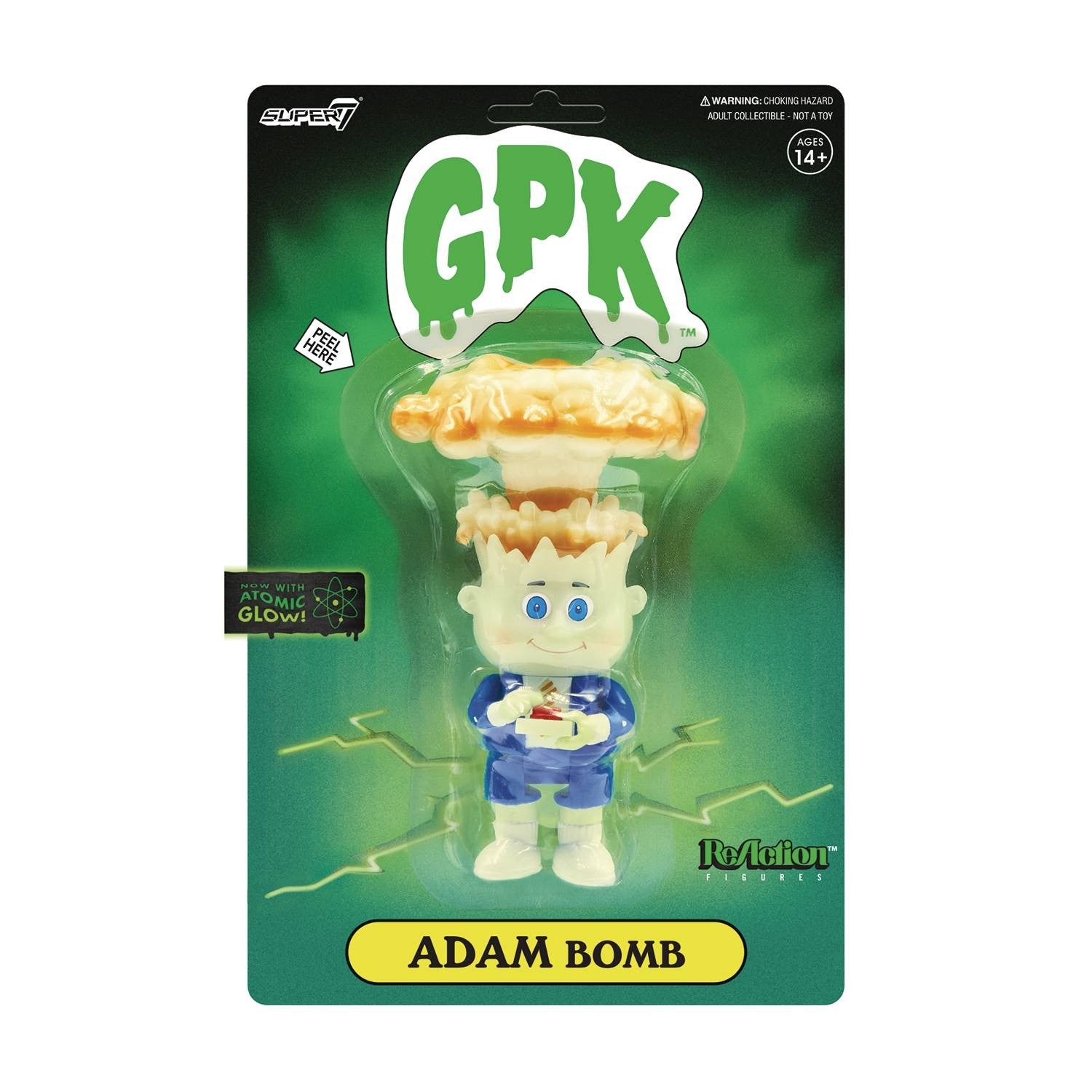 ReAction: Garbage Pail Kids Adam Bomb Glow Figure