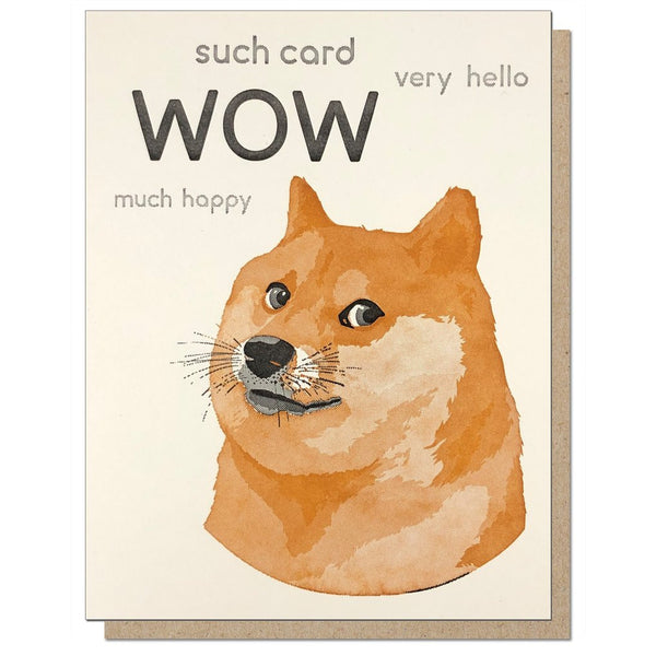 Dogecard! Greeting Card