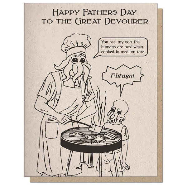 The Great Devourer Father's Day Card