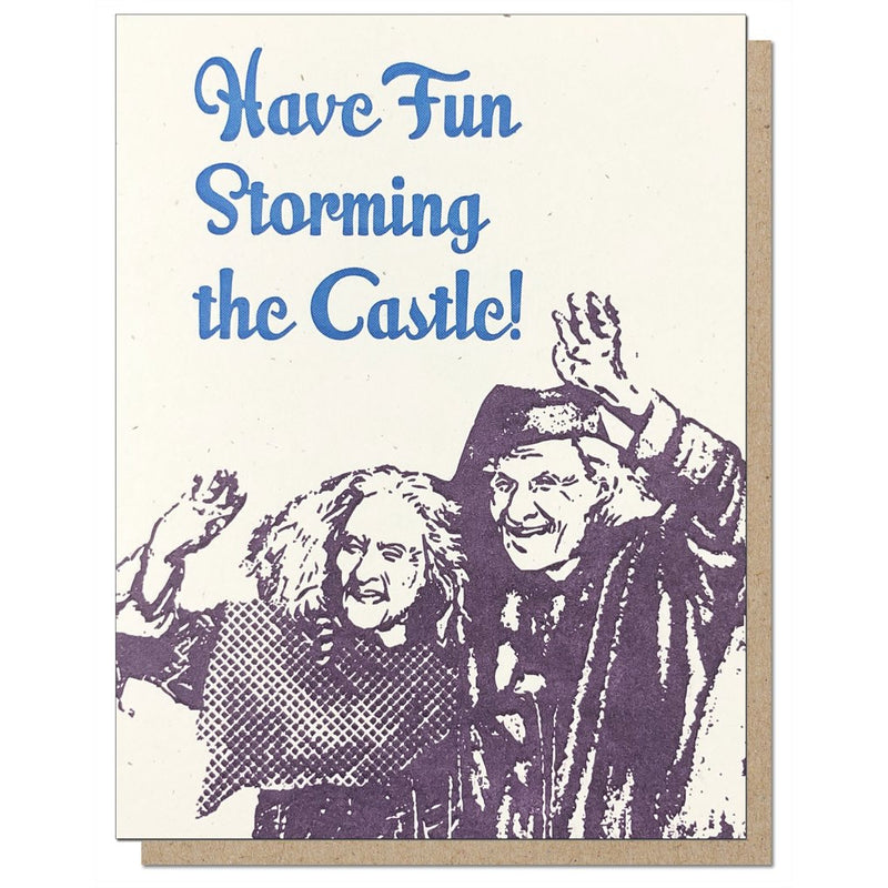 Storming The Castle Note Card