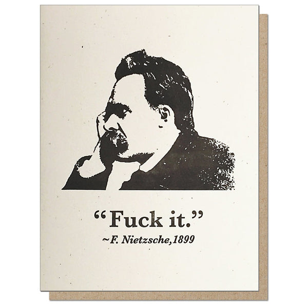 Nietzche Fuck It Card