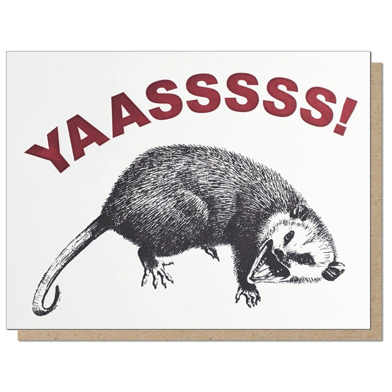 YAASSSSS! Possum Card