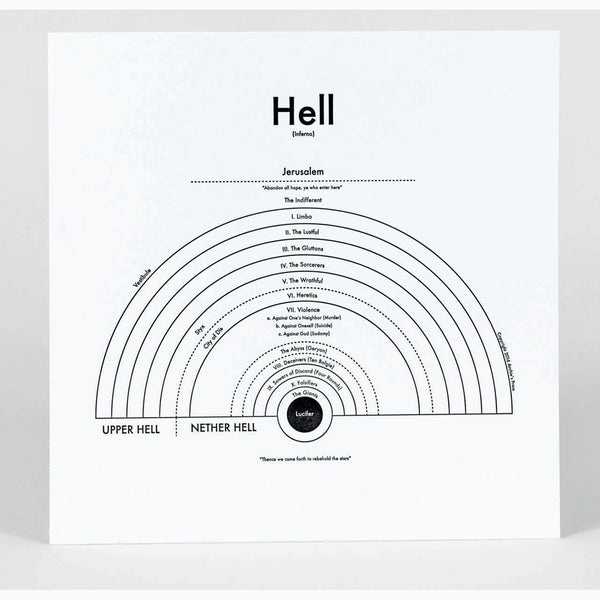 Hell Letterpress Print