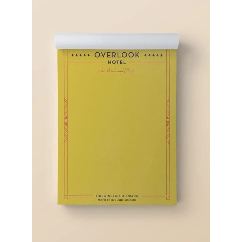 The Horror Set: Fictional Hotel Notepads: Bates Motel, The Overlook Hotel And Camp Crystal Lake