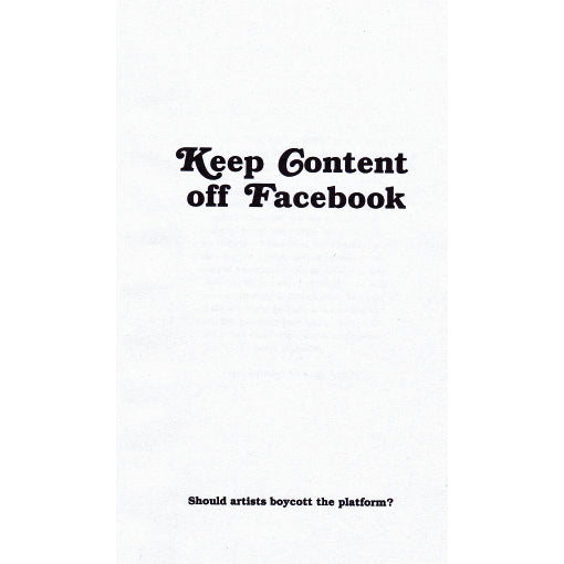 Keep Content Off Facebook