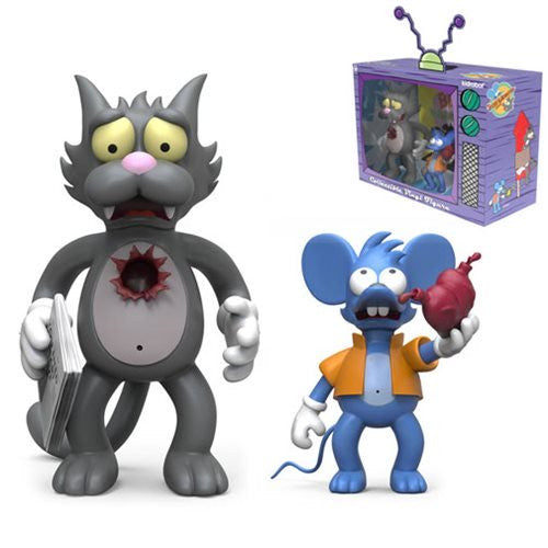 The Simpsons Itchy And Scratchy Medium Vinyl Figure Set 