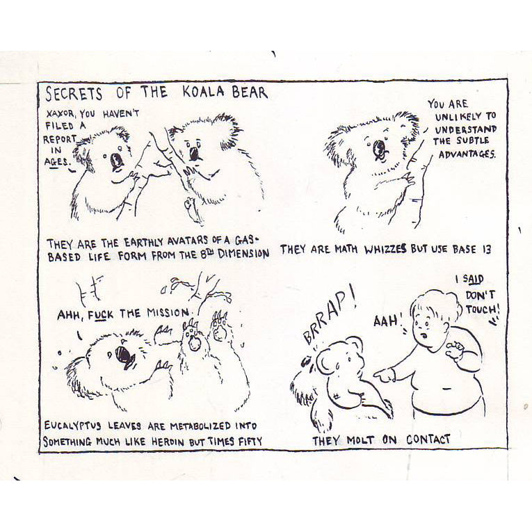Lulu Eightball Original Art: Secrets Of The Koala Bear