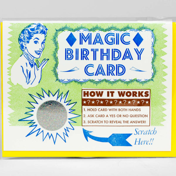Magic Birthday Scratch Off Notecard