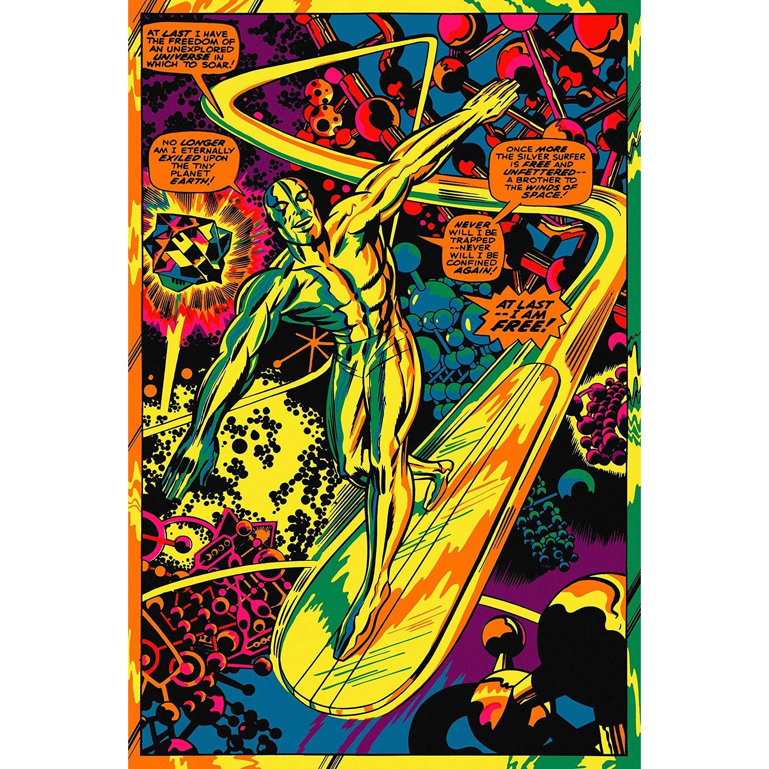 ★激レア★ヴィンテージ　MARVEL　ハルク　ブラックライトポスター Marvel Classic Black Light Collectible Poster Portfolio – Atomic Books