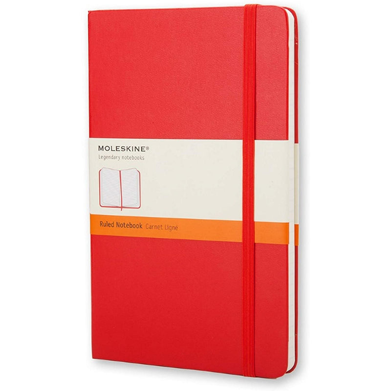 Moleskine Ruled Pocket Notebook (red)