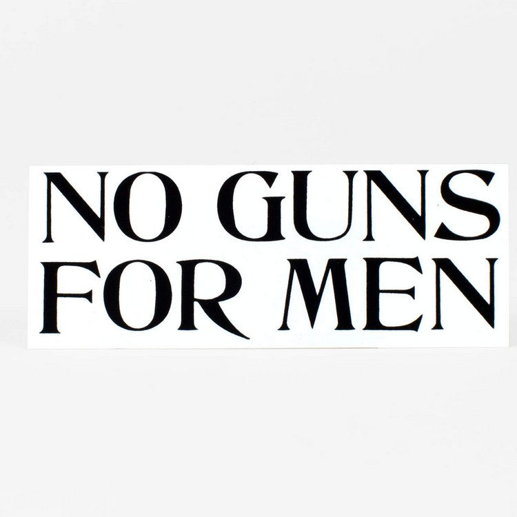 No Guns For Men Sticker