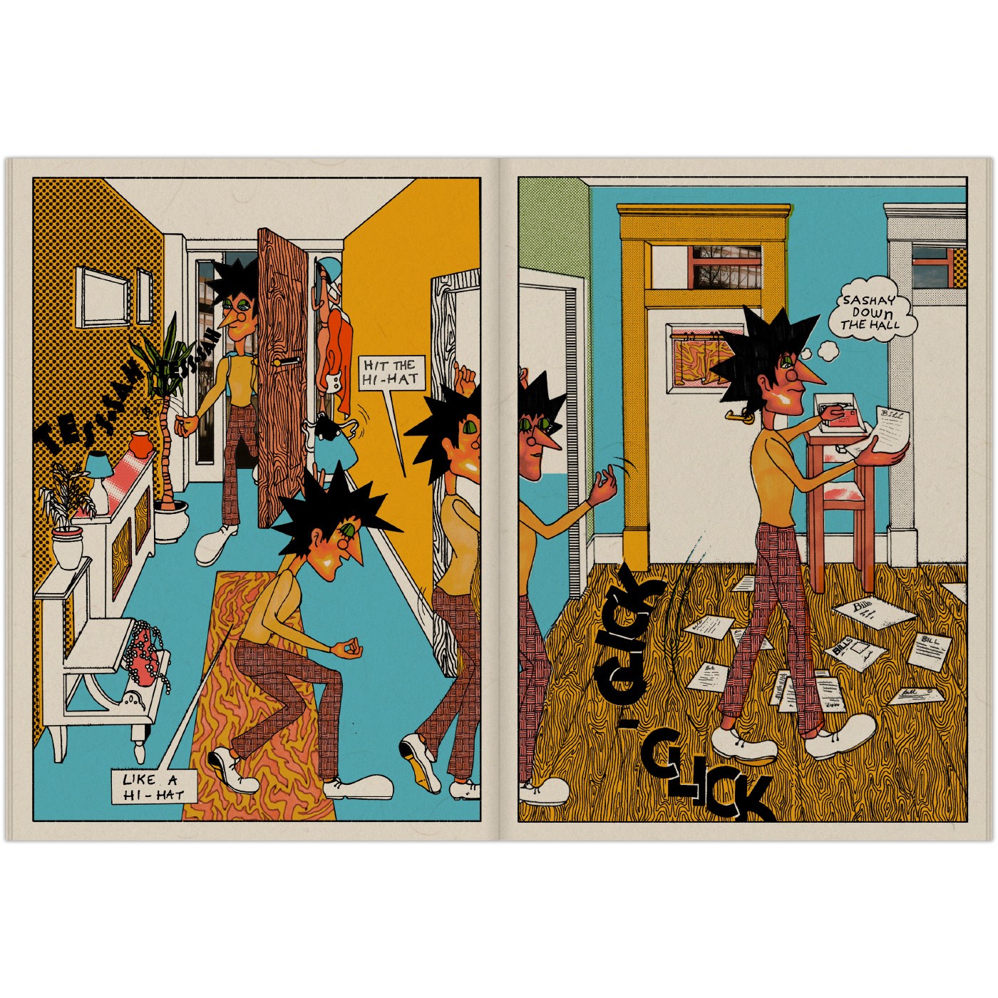 Old Dog (risograph mini-comic)