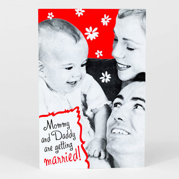 Mommy And Daddy Postcard