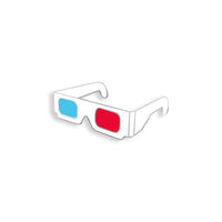3D Glasses Pin
