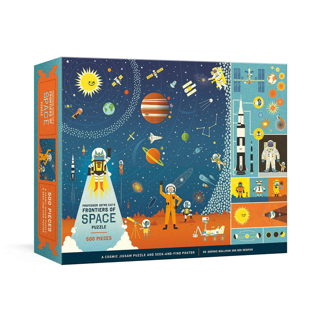 Professor Astro Cat's Frontiers of Space 500-Piece Puzzle: Cosmic Jigsaw Puzzle and Seek-and-Find Poster
