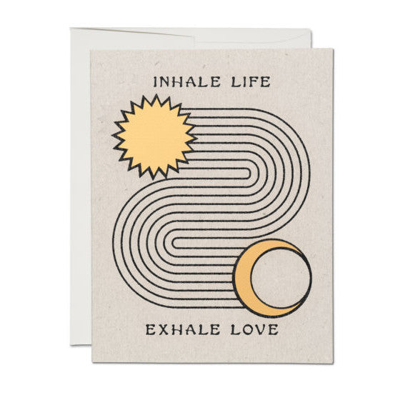 Inhale Exhale Notecard