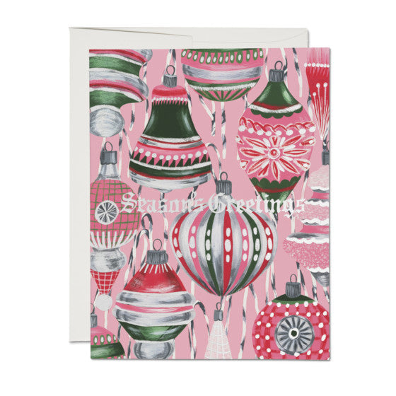 Retro Ornaments Greeting Card Set