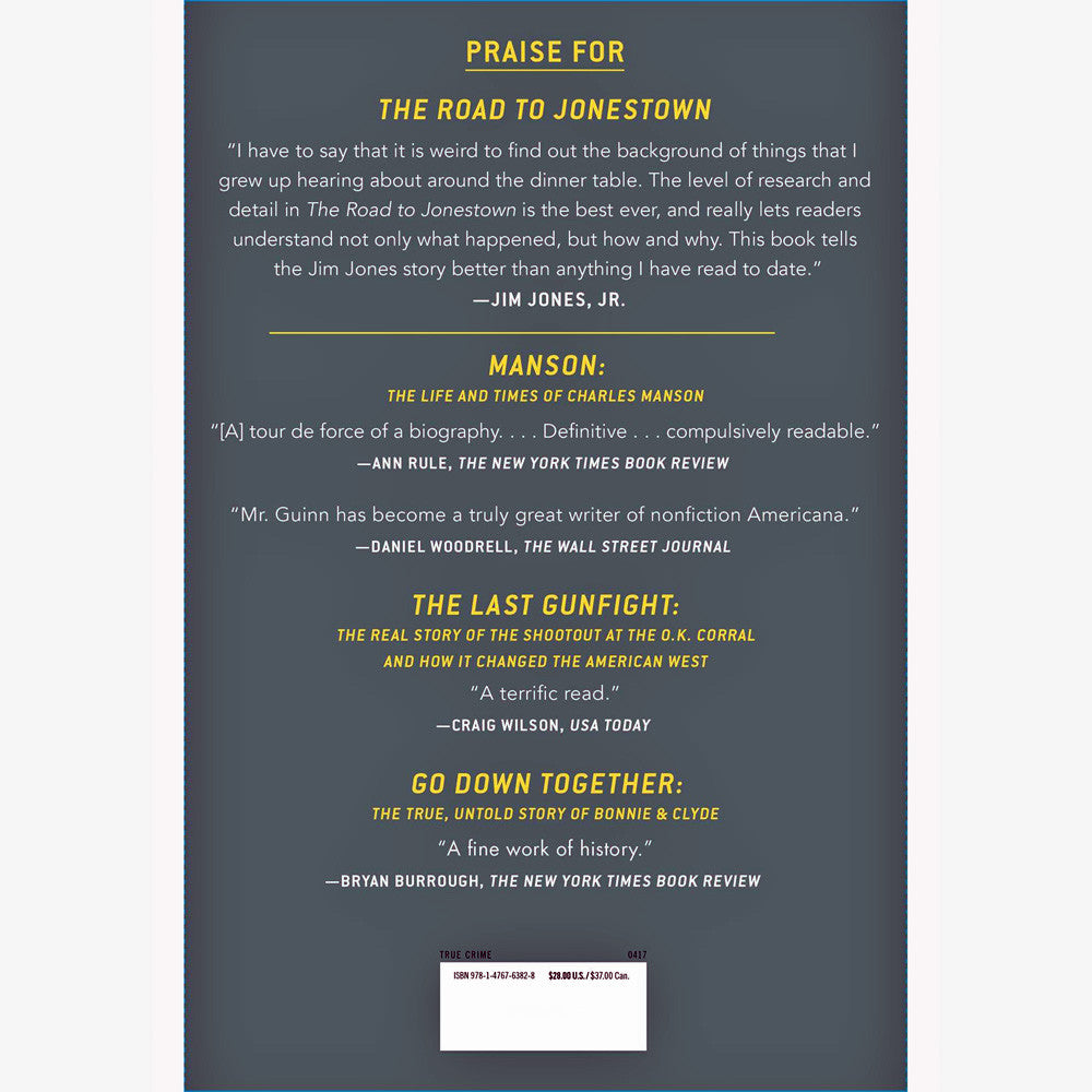 The Road To Jonestown (hardcover, back cover)