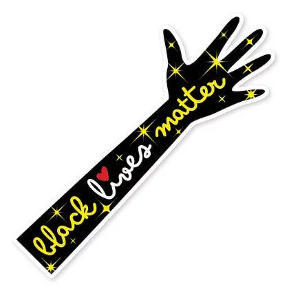 Black Lives Matter Sparkle Arm Die-Cut Sticker