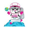 Science Space Cat Die-Cut Sticker