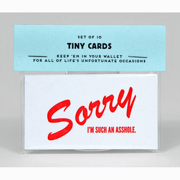 Sorry I'm Such an Asshole Tiny Cards Set