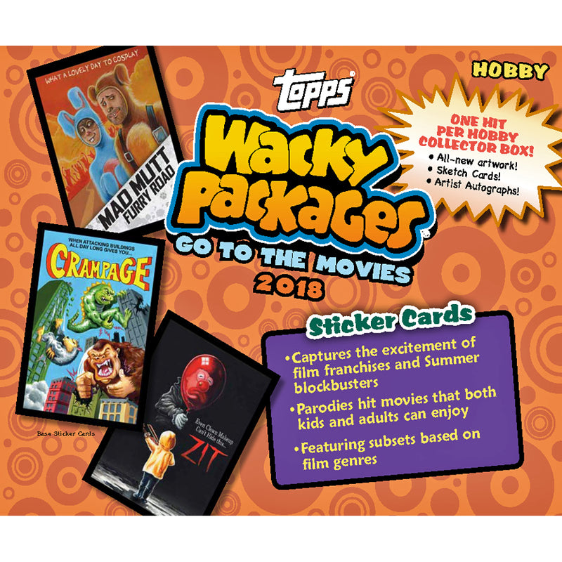 Wacky Packages Sticker Pack 2018 Movies
