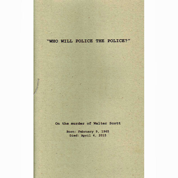 Who Will Police The Police?