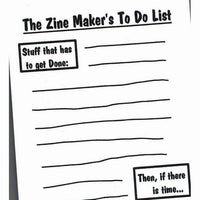 Zine Maker's To Do List